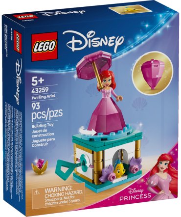 LEGO Музыкальная шкатулка Ариэль 43259, деталей 93 шт