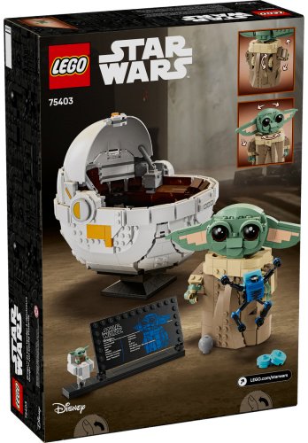 LEGO Грогу в летающей люльке 75403, деталей 1048 шт
