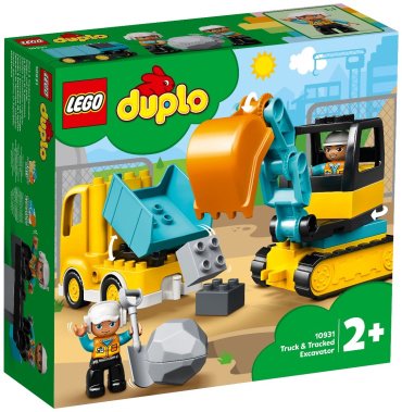 LEGO Грузовик и гусеничный экскаватор 10931, деталей 20 шт