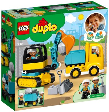 LEGO Грузовик и гусеничный экскаватор 10931, деталей 20 шт