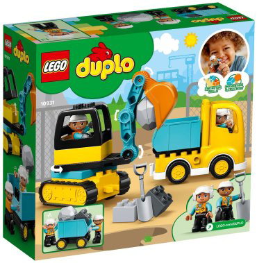 LEGO Грузовик и гусеничный экскаватор 10931, деталей 20 шт купить,NaN