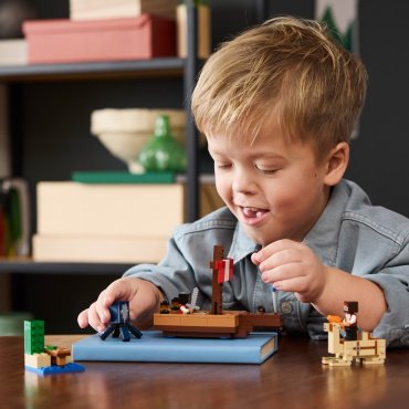LEGO Путешествие на пиратском корабле Minecraft 21259, деталей 166 шт купить,NaN