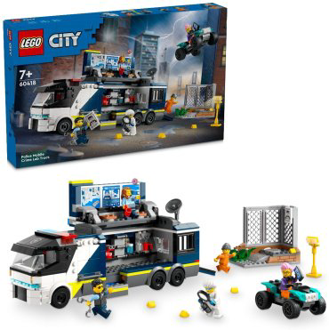 LEGO Полицейский передвижной грузовик криминалистической лаборатории CITY 60418, деталей 674 шт купить,NaN