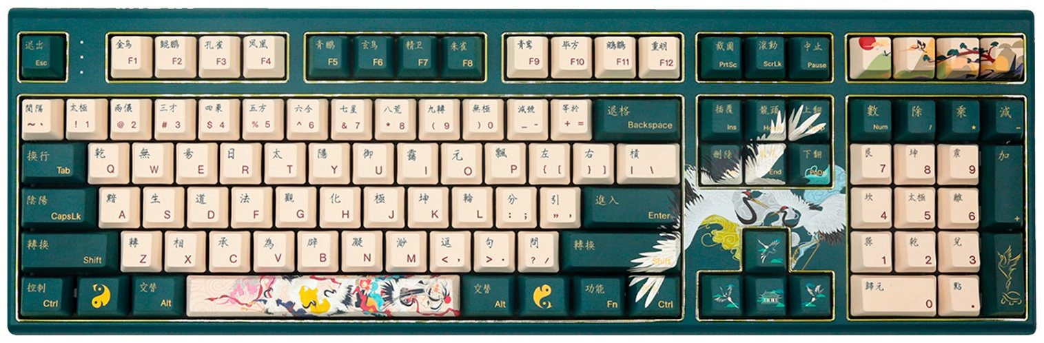 Клавиатура Varmilo VBM108 Crane A01A037A8A4A01A031 зеленый купить,NaN