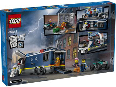 LEGO Полицейский передвижной грузовик криминалистической лаборатории CITY 60418, деталей 674 шт купить,NaN