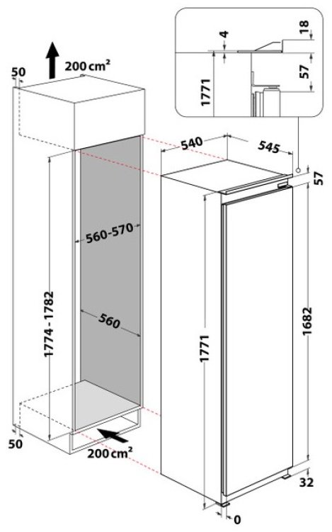 Морозильник Hotpoint-Ariston HASD 18 F01 3A1 209 л белый