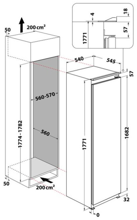 Морозильник Hotpoint-Ariston HASD 18 F01 3A1 209 л белый