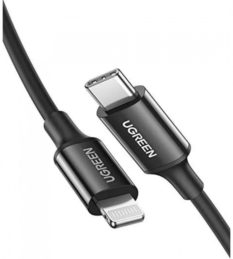 Кабель Ugreen USB TypeC (M), Lightning (M), 1 м, US171 60751 черный купить,NaN