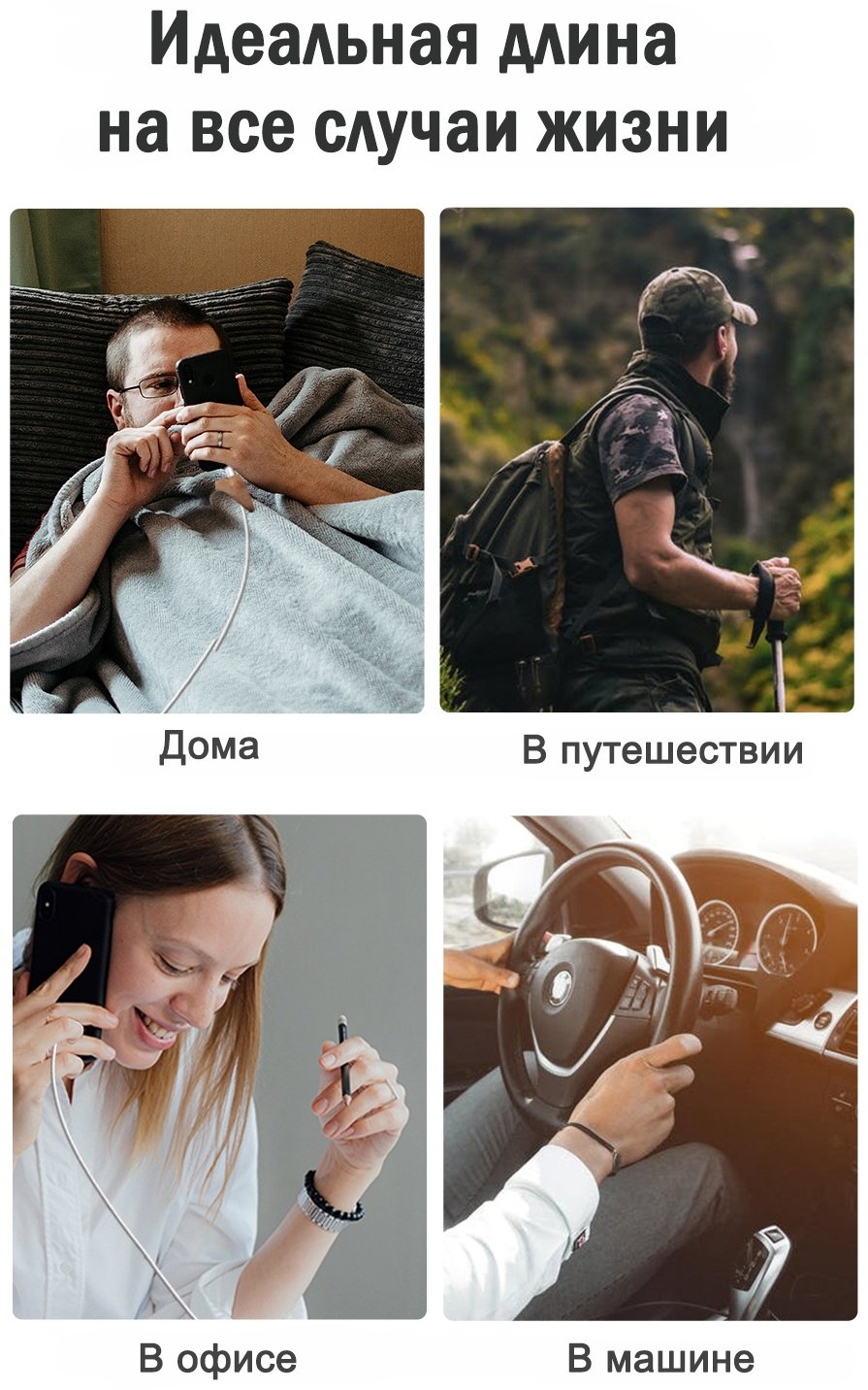 Кабель Ugreen USB TypeC (M), Lightning (M), 1 м, US171 (10493) белый купить,NaN