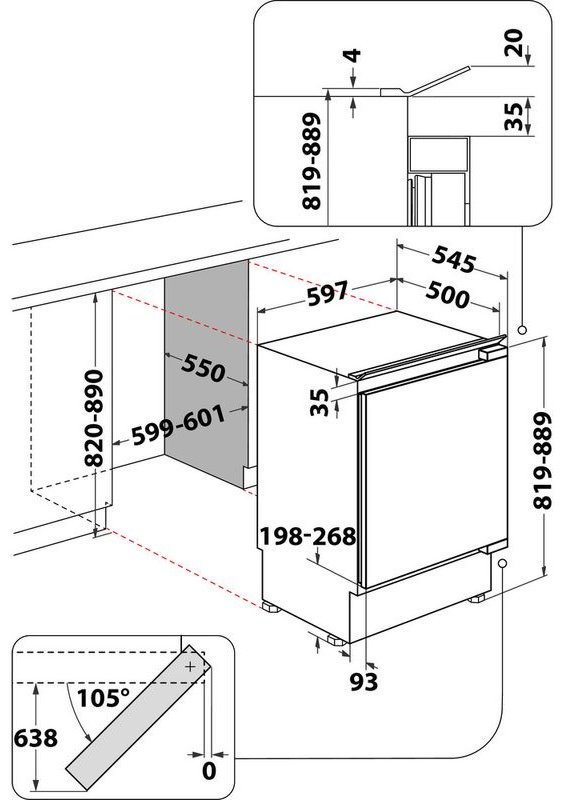 Холодильник Whirlpool WBUF 011 белый