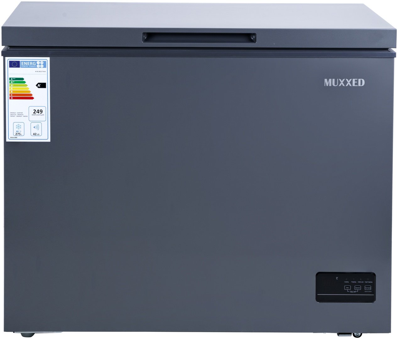 Морозильник Muxxed M BC/BD275WA 275 л серый купить,NaN