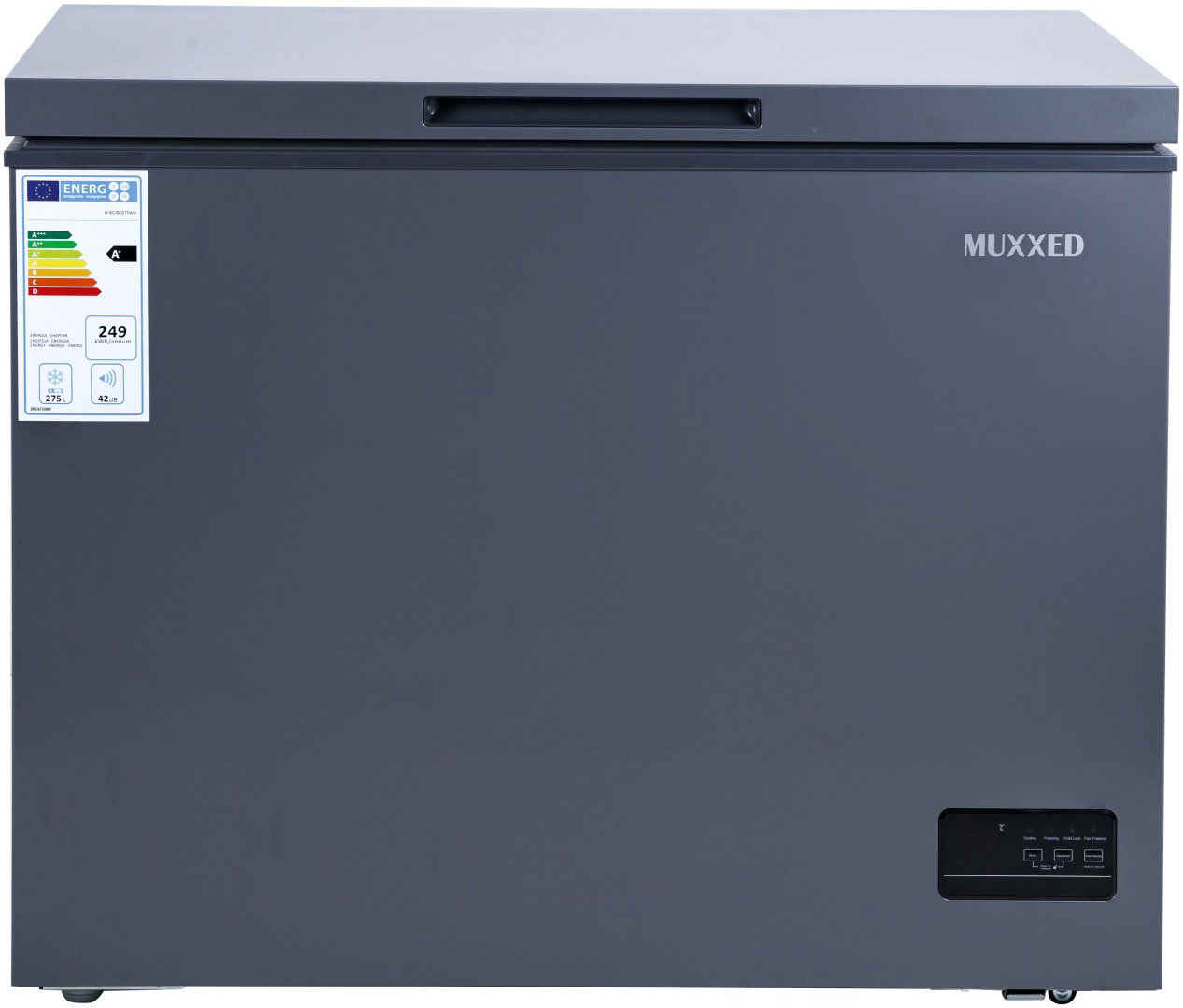 Морозильник Muxxed M BC/BD275WA 275 л серый купить,NaN