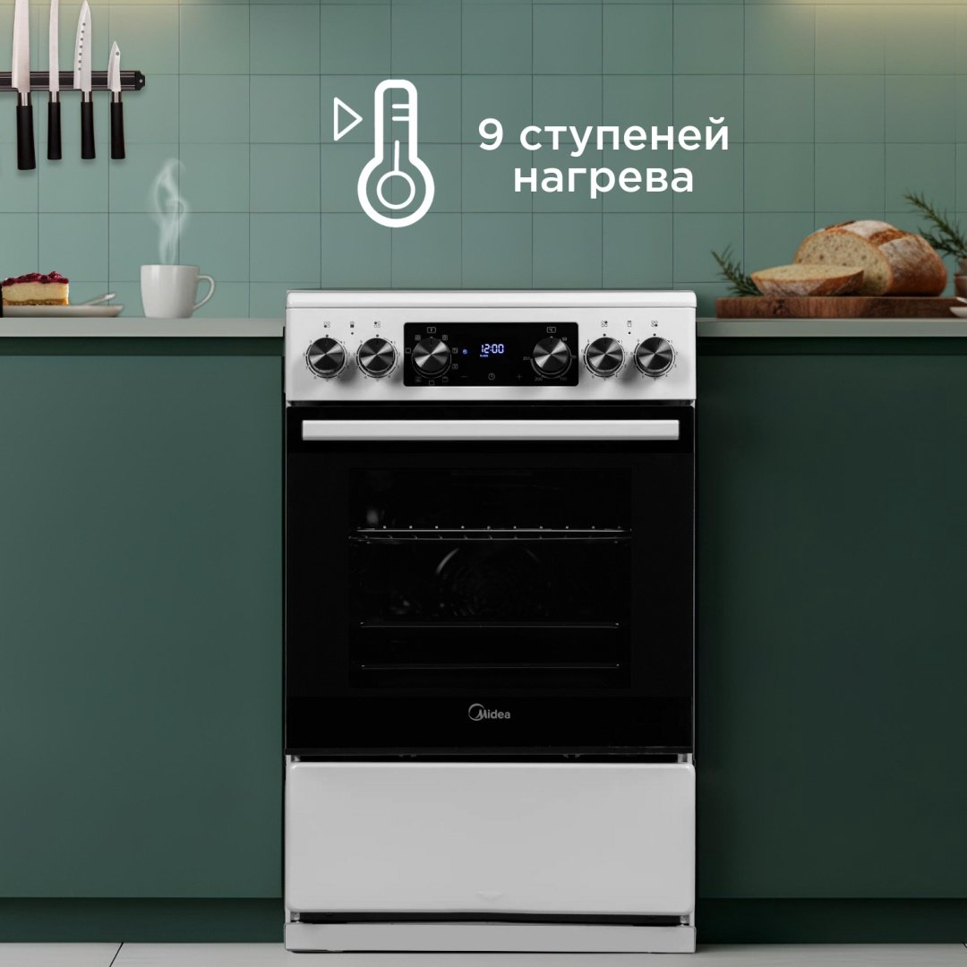 Кухонная плита Midea FSC-509EW белый купить,NaN