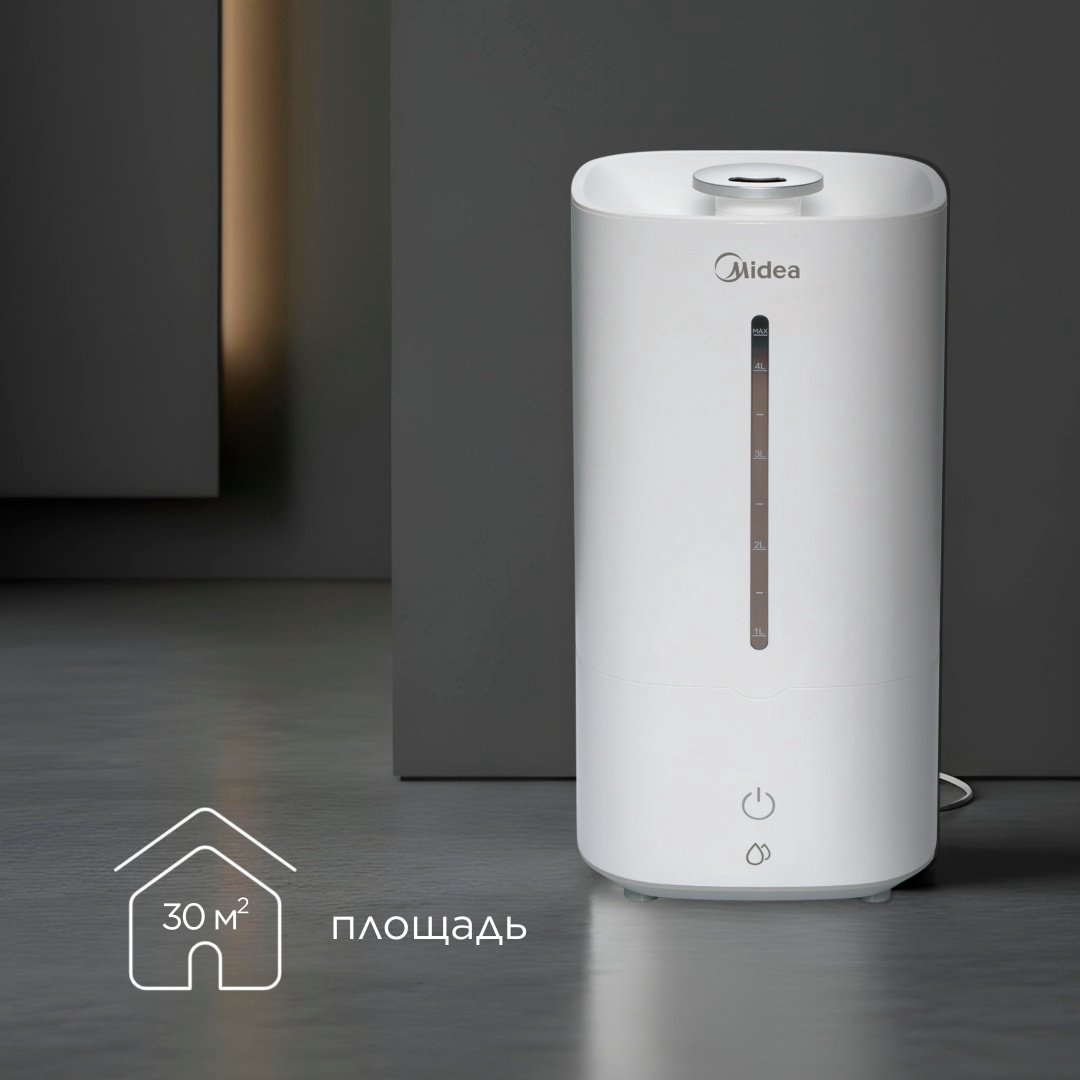 Увлажнитель воздуха Midea MHU-3G40A белый купить,NaN