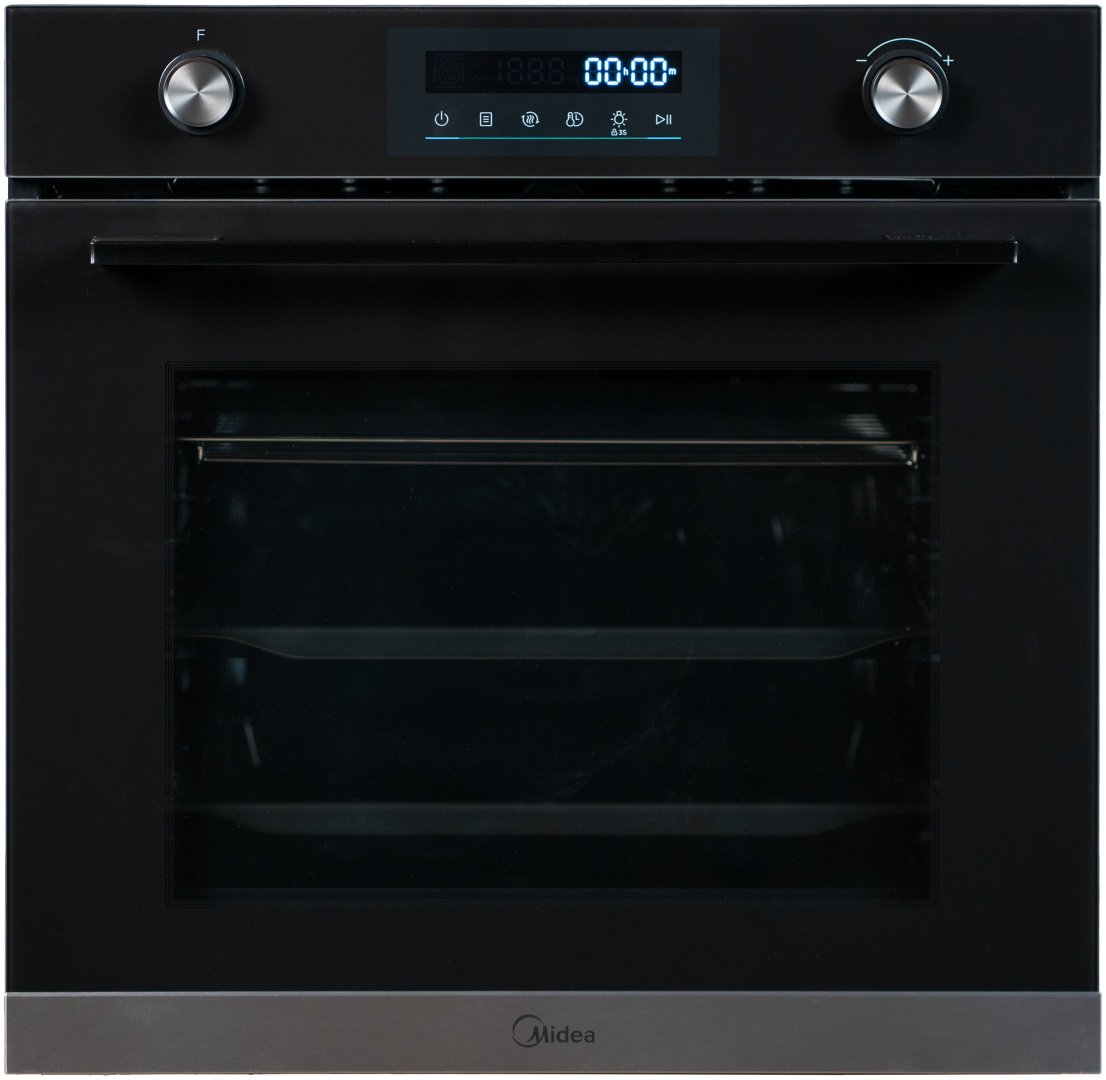Духовой шкаф Midea MO78110 X черный, стальной купить,NaN