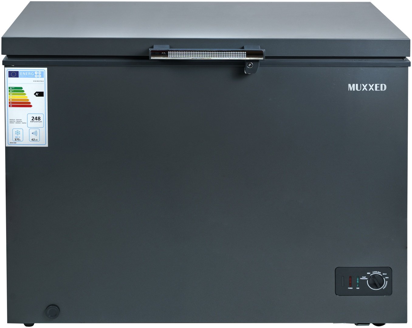 Морозильник Muxxed BC/BD375ALS 375 л серый