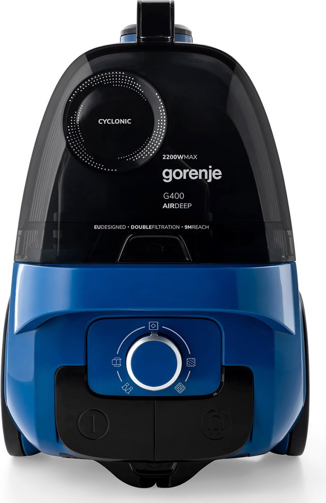 Пылесос Gorenje VC2206G4ADBL синий, черный