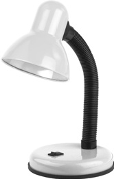 Настольная лампа Эра N-120-Е27-40W-W 9608 белая купить,NaN