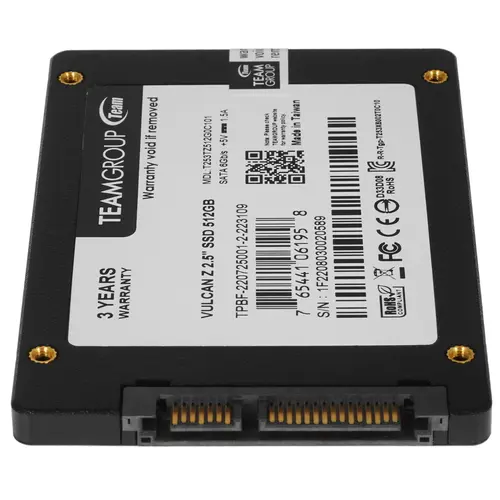 SSD накопитель Team Group T-force Vulcan Z T253TZ512G0C101 512 Gb купить,0