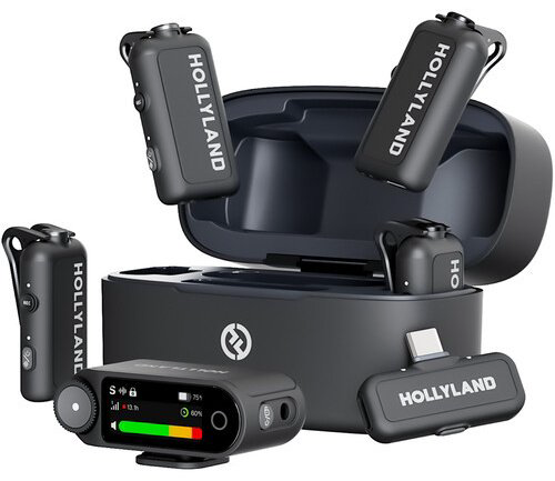 Микрофон Hollyland LARK MAX 2 Combo 4-Person черный