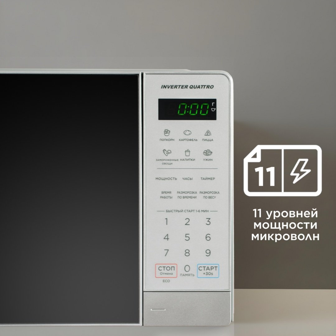 Микроволновая печь Midea EM7P012MZ(GS) серебристый