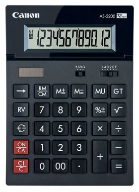 Canon AS-2200, 4584B001AC, 12-разрядный, черный