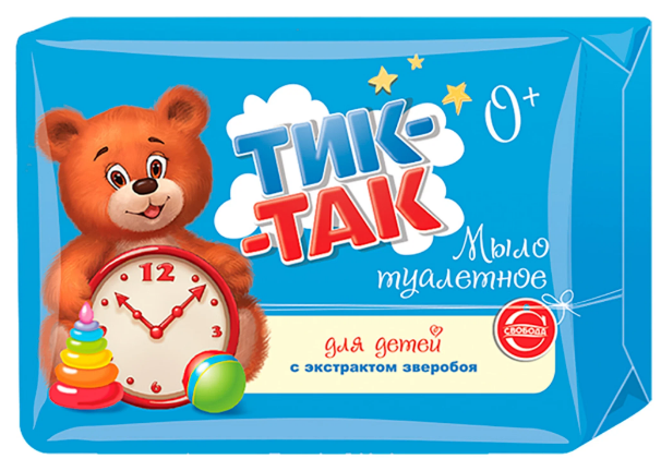 Мыло детское Тик-так с экстрактом зверобоя 150 г