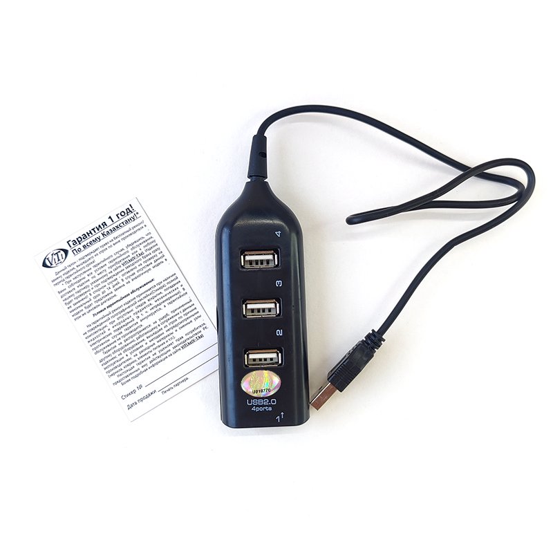 USB Hub ViTi 4PKAP черный - ForteMarket USB Hub ViTi 4PKAP черный купить,0