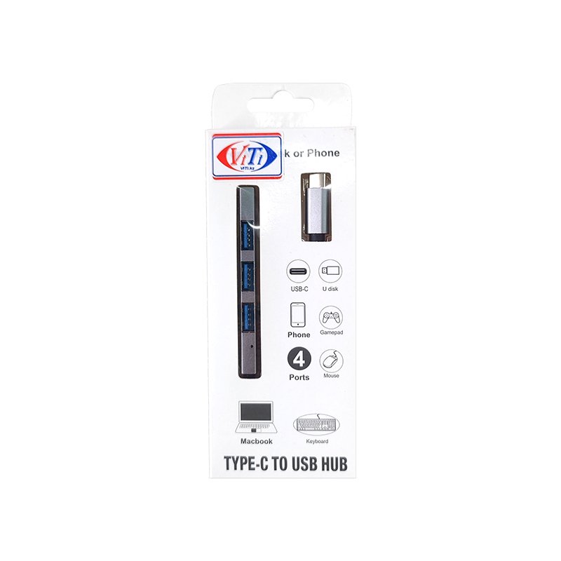 USB Hub ViTi UC4PU серебристый купить,0