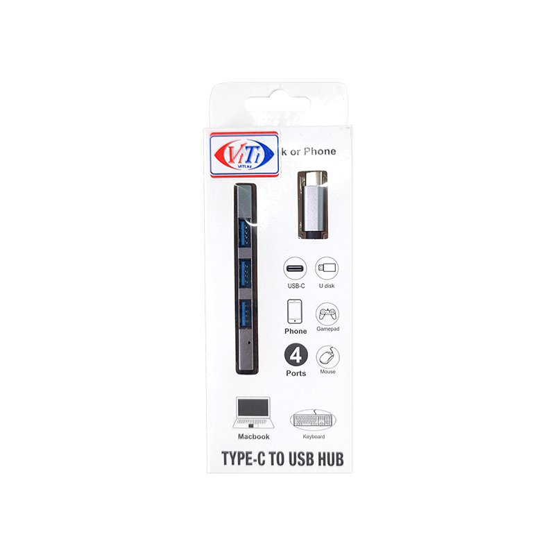 USB Hub ViTi UC4PU серебристый купить,3967