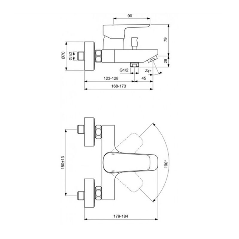 Смеситель Ideal Standart BD005AA хром купить,NaN