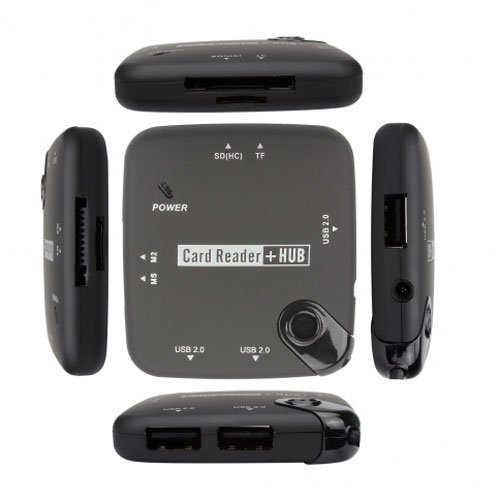 Картридер ViTi USB TypeC Card Reader+HUB V-T OT-9110 черный - ForteMarket Картридер ViTi USB TypeC Card Reader+HUB V-T OT-9110 черный купить,0