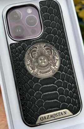 Чехол Marooke для Apple iPhone 11 Qazaqstan Leather Black купить,NaN
