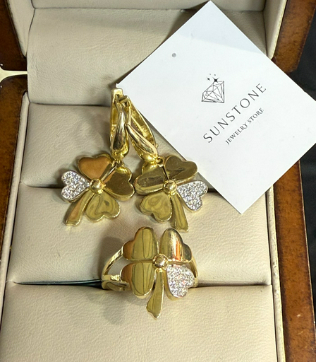 Комплект Sunstone S582 золото 7.84гр 17р
