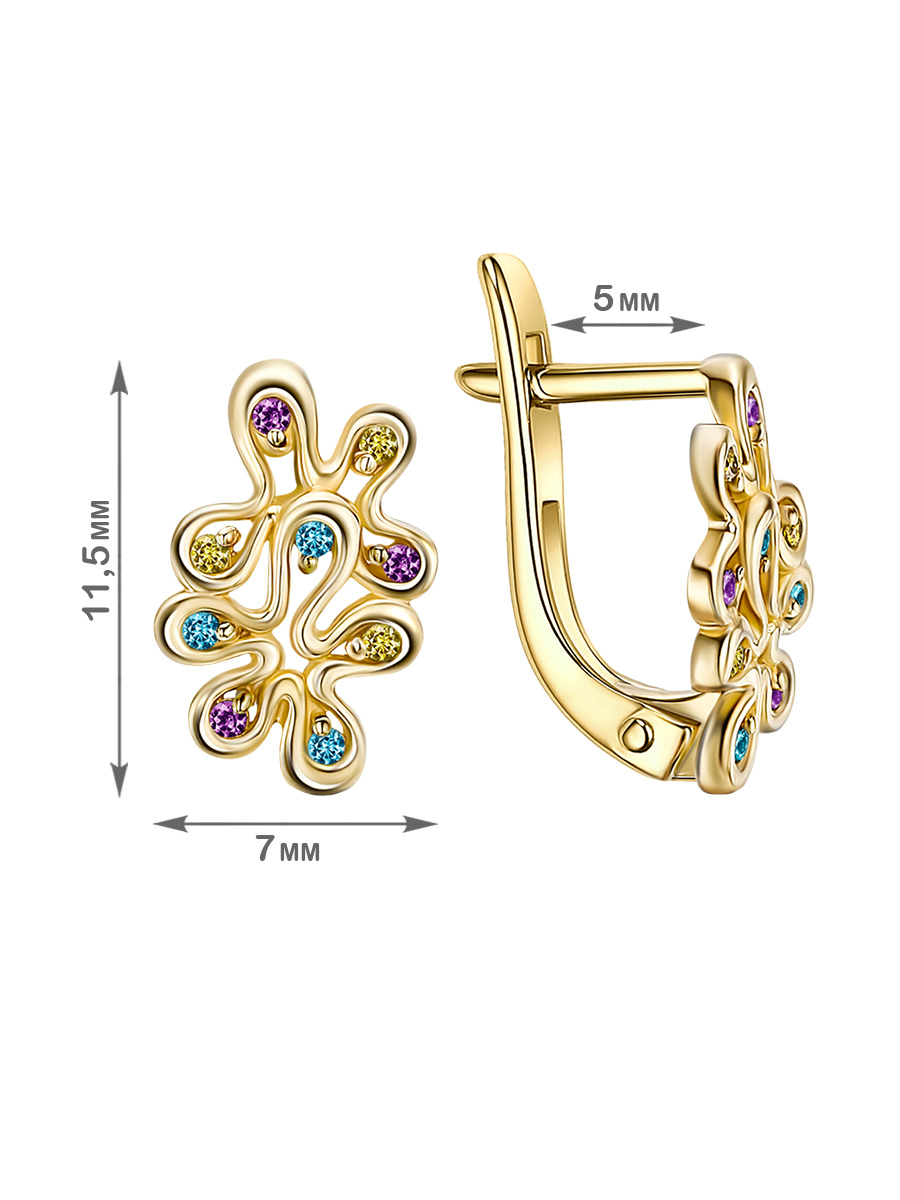 Серьги детские Veronika Jewelry С330-686М1 золото 1.83гр купить,190400