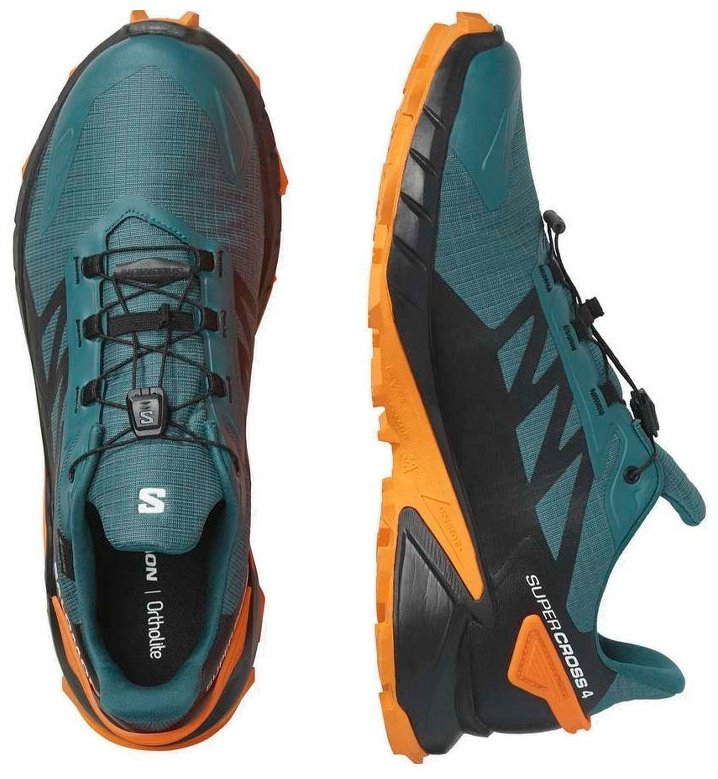 Треккинговые кроссовки Salomon Supercross 4 GTX зеленый купить,NaN