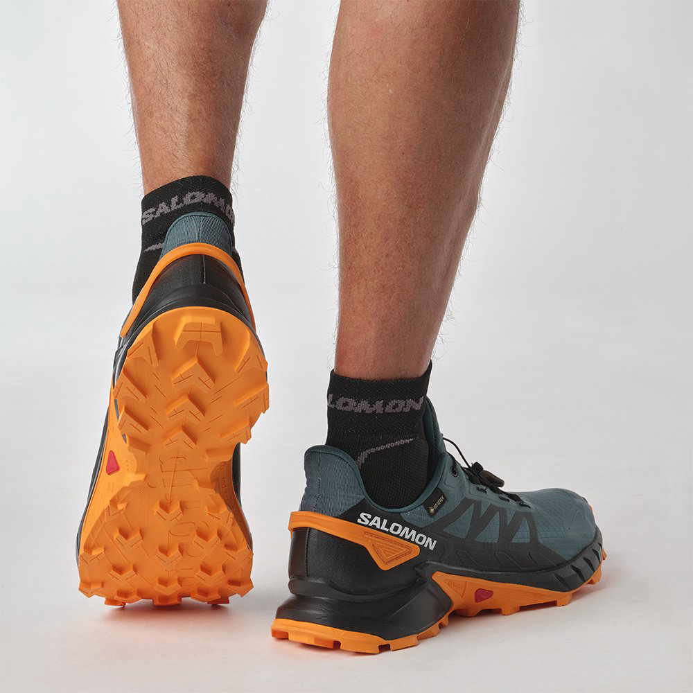 Треккинговые кроссовки Salomon Supercross 4 GTX зеленый купить,NaN