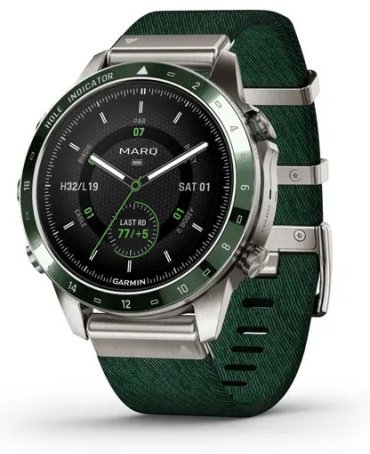 Смарт-часы Garmin MARQ Golfer Gen 2 серебристый-зеленый-зеленый
