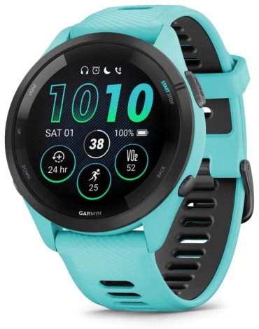 Смарт-часы Garmin Forerunner 265 черный-бирюзовый купить,NaN