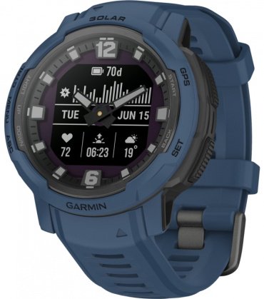 Смарт-часы Garmin Instinct Crossover Solar 45 мм синий-синий