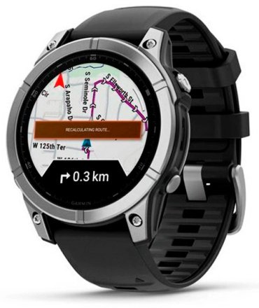 Смарт-часы Garmin Fenix E 47 мм черный-серый