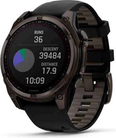 Смарт-часы Garmin Fenix 8 51 мм серый-черный