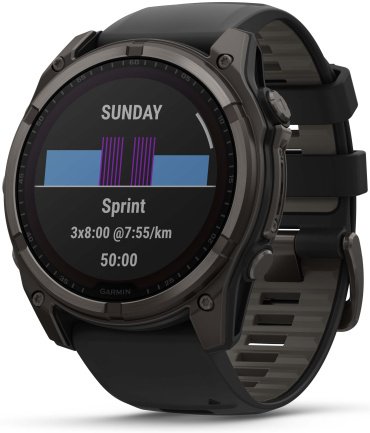 Смарт-часы Garmin Fenix 8 Solar 51 мм черный