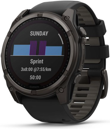 Смарт-часы Garmin Fenix 8 Solar 51 мм черный