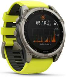 Смарт-часы Garmin Fenix 8 Solar 51 мм серебристый-желтый