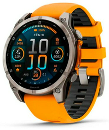 Смарт-часы Garmin Fenix 8 47 мм серый-оранжевый