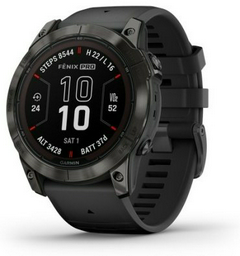 Смарт-часы Garmin Fenix 7X Pro Sapph Solar черный
