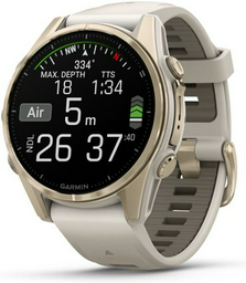 Смарт-часы Garmin Fenix 8 43 мм золотистый-бежевый