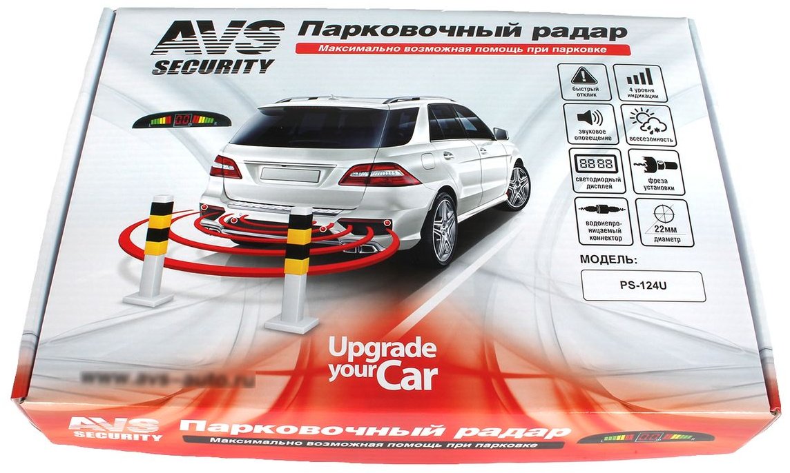 AVS парктроник A78012S AVS черный купить,NaN