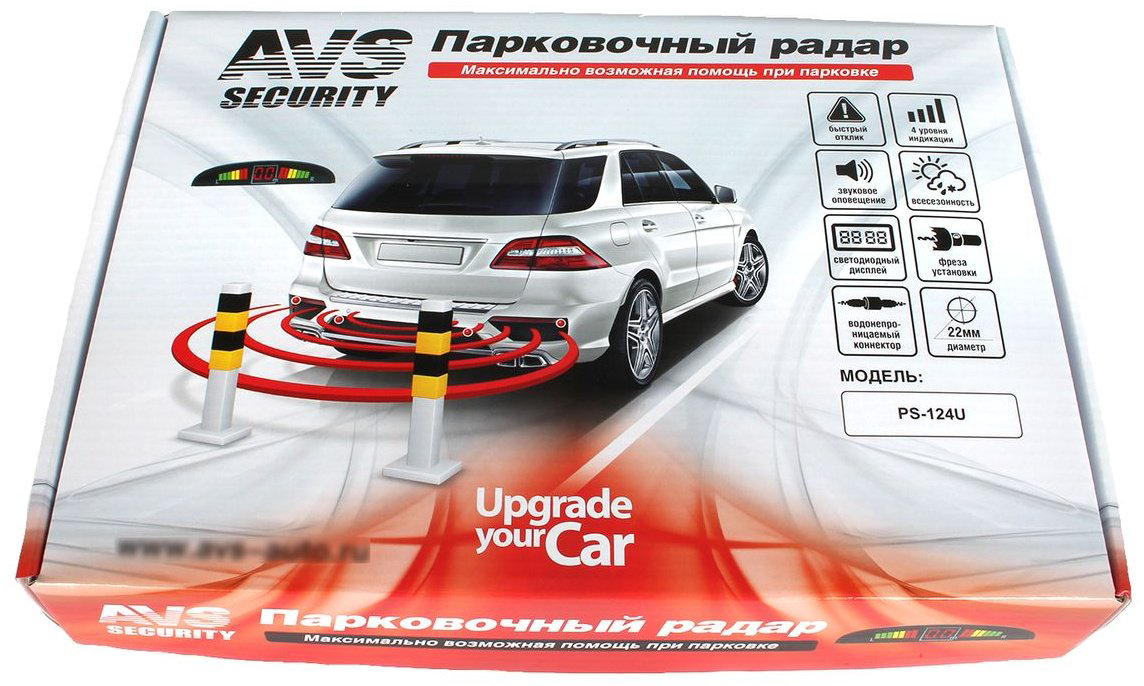 AVS парктроник A78012S AVS черный купить,NaN